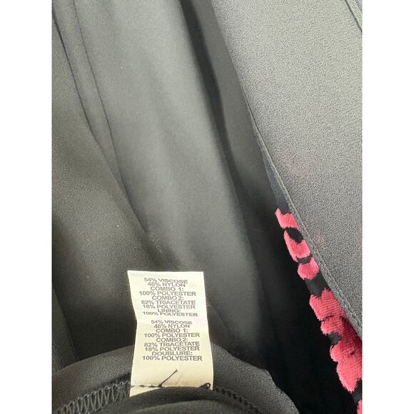 Ramy Brook Leona Floral Burnout Jumpsuit Size 0 Black Velvet Straight Leg - Picture 6 of 15